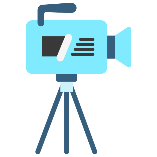 cámara de cine icono gratis