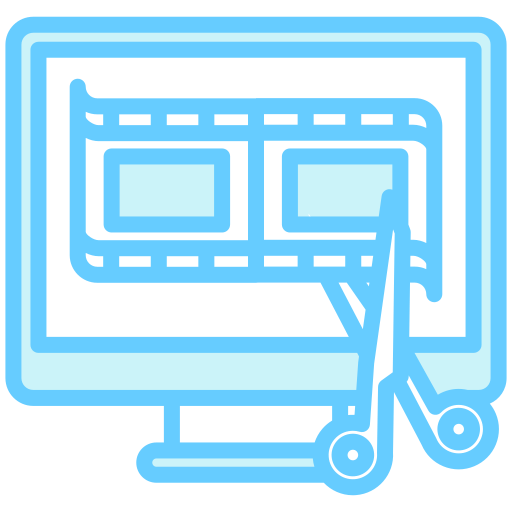 edición de películas icono gratis