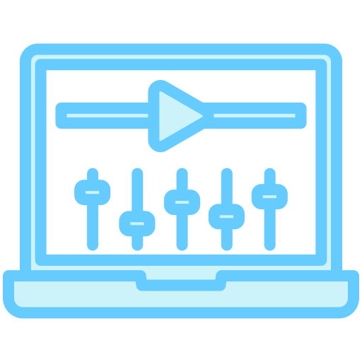 edición de películas icono gratis