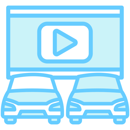 Drive in cinema free icon Drive in cinema free icon
