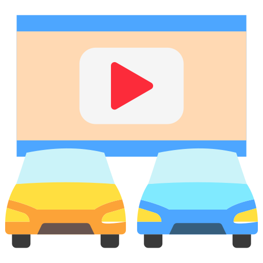 Drive in cinema free icon Drive in cinema free icon