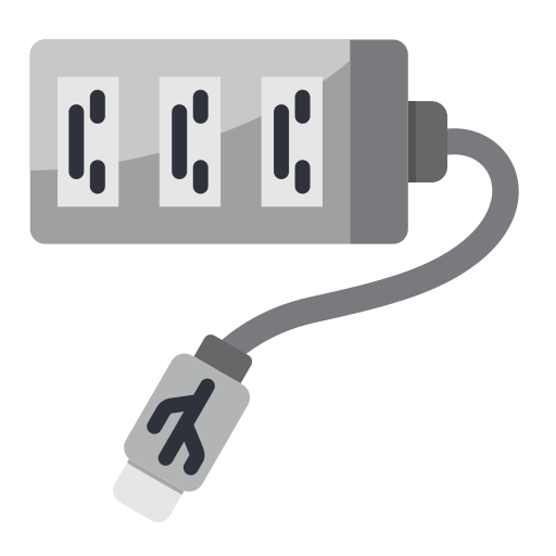 concentrador usb icono gratis