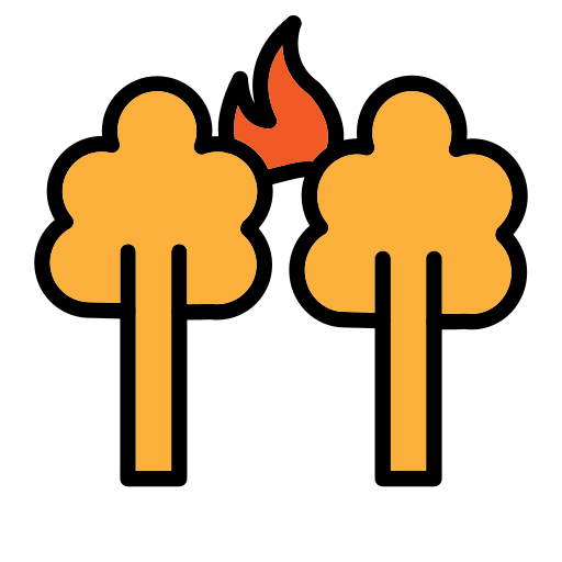 incendios forestales icono gratis