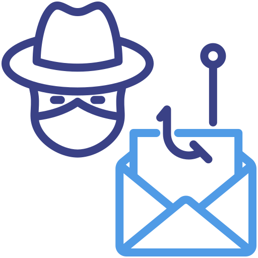 correo electrónico de phishing icono gratis