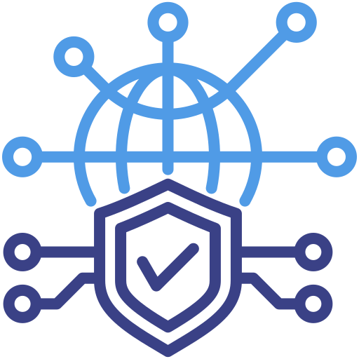 seguridad de la red icono gratis