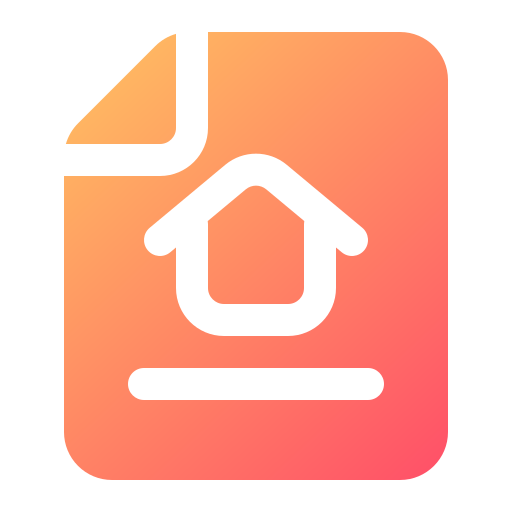 certificado de casa icono gratis