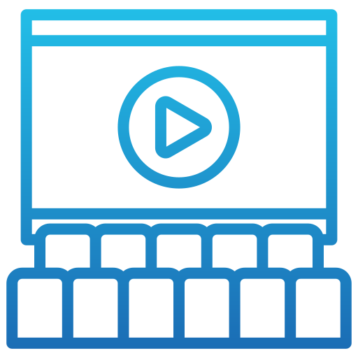 pantalla de cine icono gratis