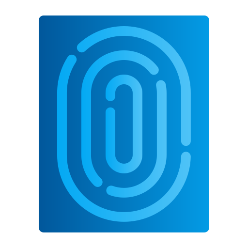 huella dactilar icono gratis