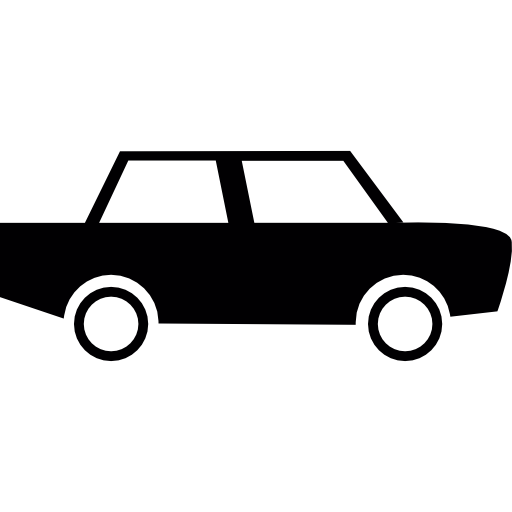 coche largo icono gratis