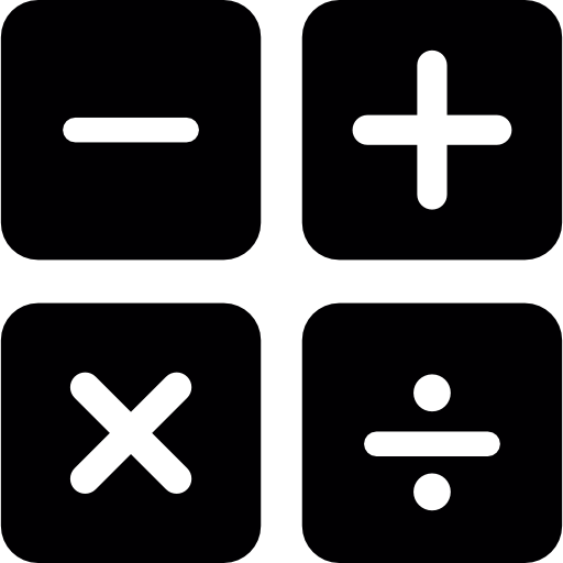 Mathematical operations free icon