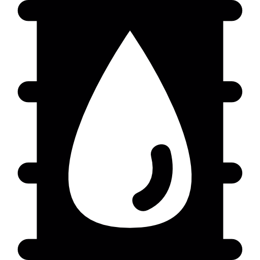 Ölfass mit tröpfchen kostenlos Icon
