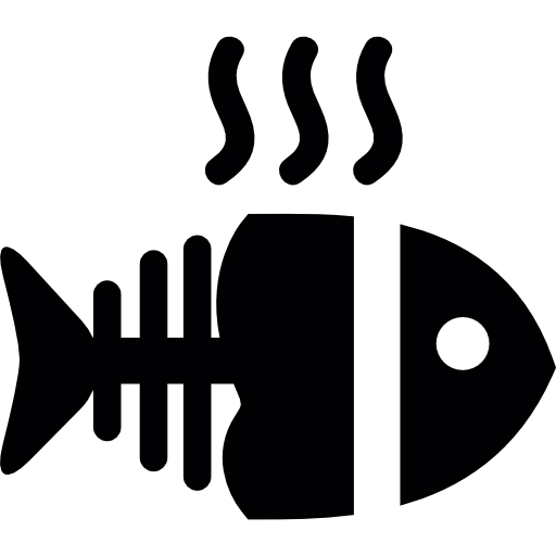 espina de pescado caliente icono gratis