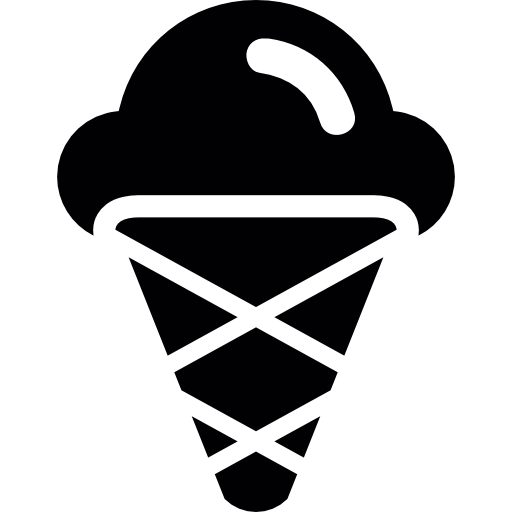 cono de helado de tres bolas icono gratis