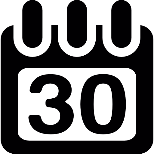día 30 icono gratis
