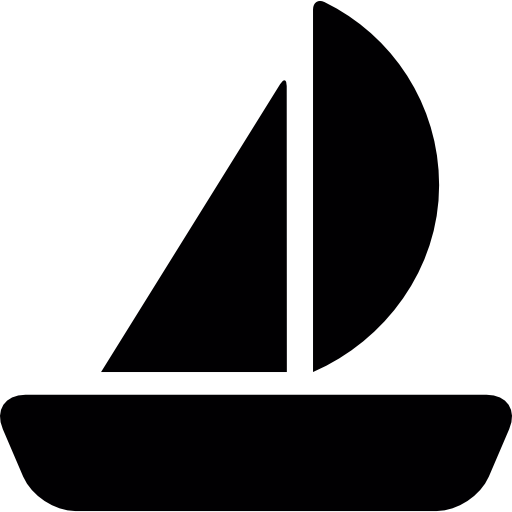 segelboot mit schleier kostenlos Icon