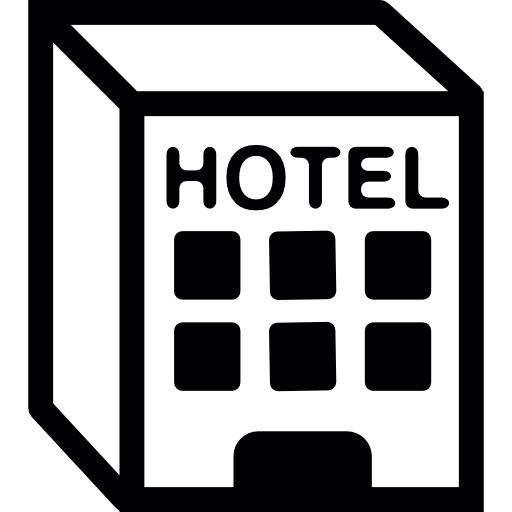 edificio del hotel icono gratis