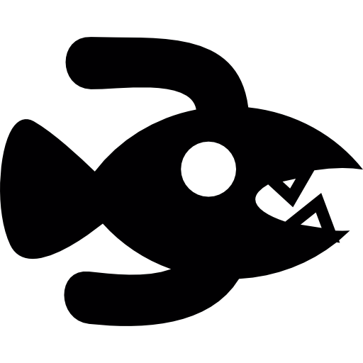 monstruo pez icono gratis
