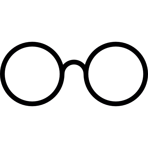 Light eyeglasses icon