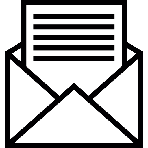 abra o correio grátis ícone