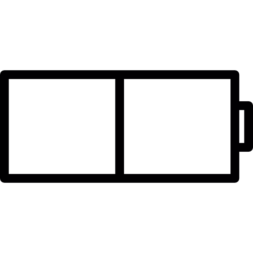 status horizontal da bateria grátis ícone