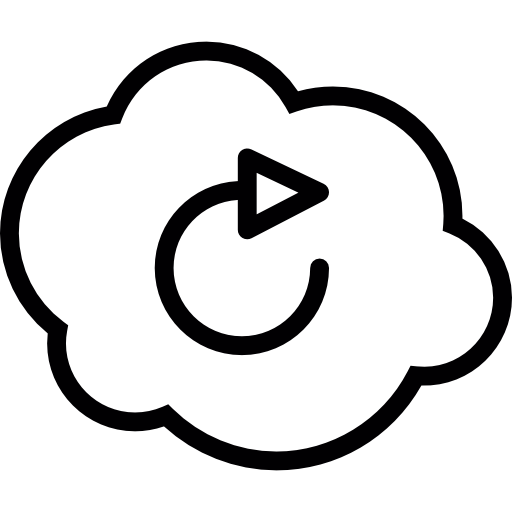Символ освежения облака бесплатно иконка