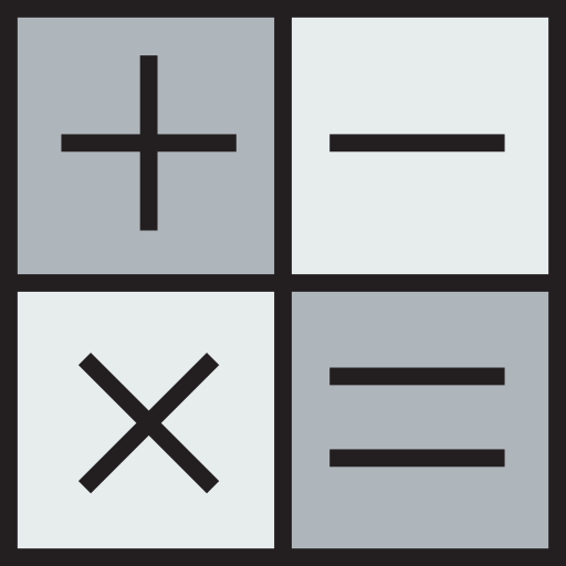 Calculator Detailed Straight Lineal color icon