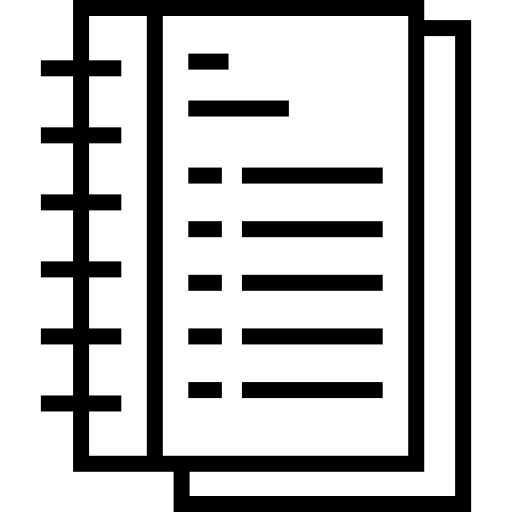 Notebook Detailed Straight Lineal icon