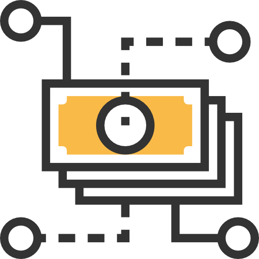 flujo de dinero icono gratis