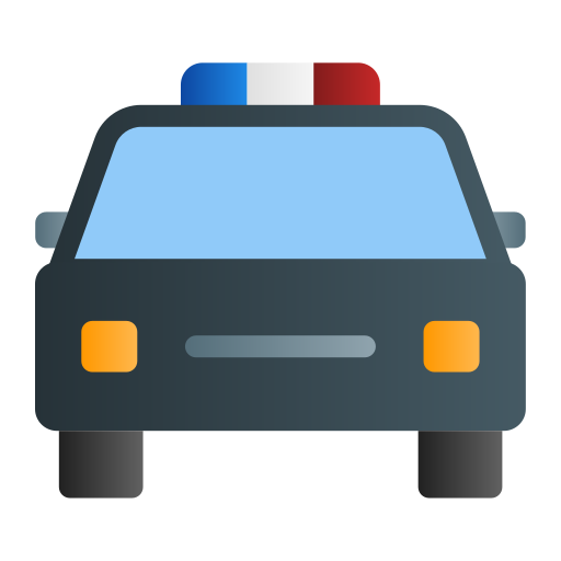 coche de policía icono gratis