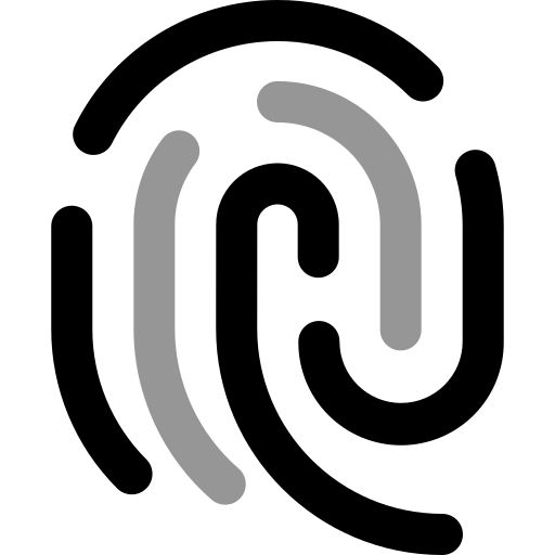huella dactilar icono gratis