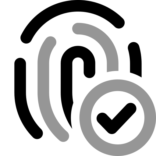 huella dactilar icono gratis