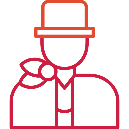 auxiliar de vuelo icono gratis