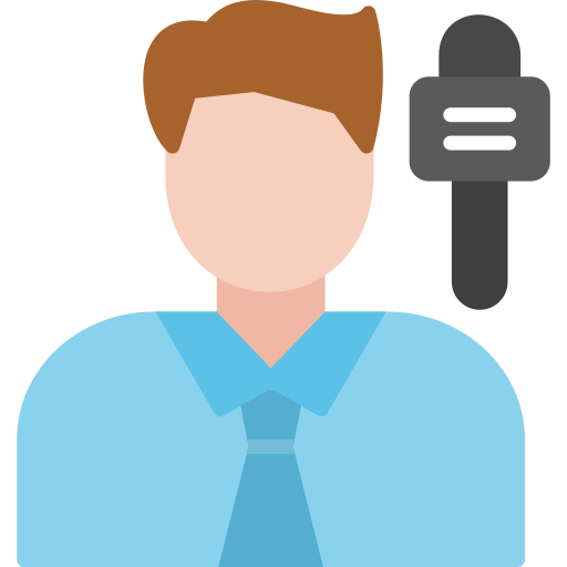 periodista icono gratis