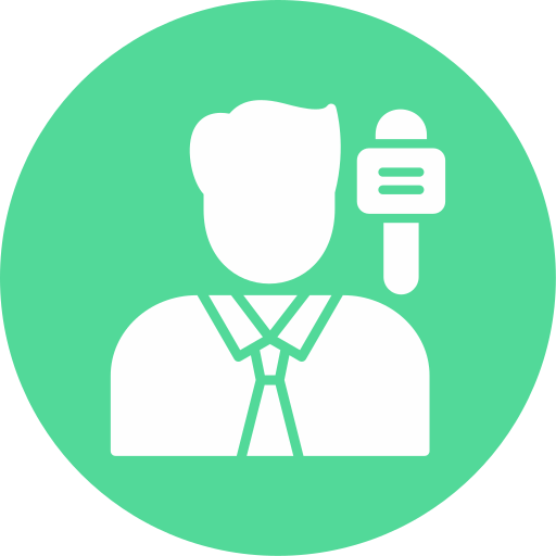 periodista icono gratis