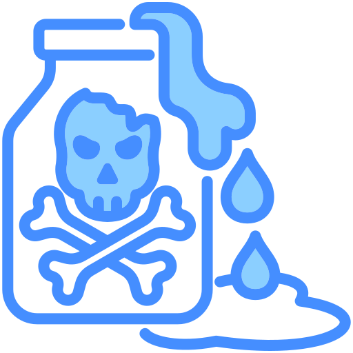 contaminación química icono gratis