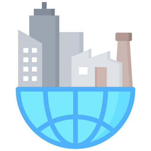 expansión urbana icono gratis