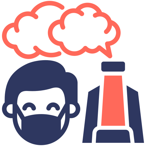 contaminación del aire icono gratis