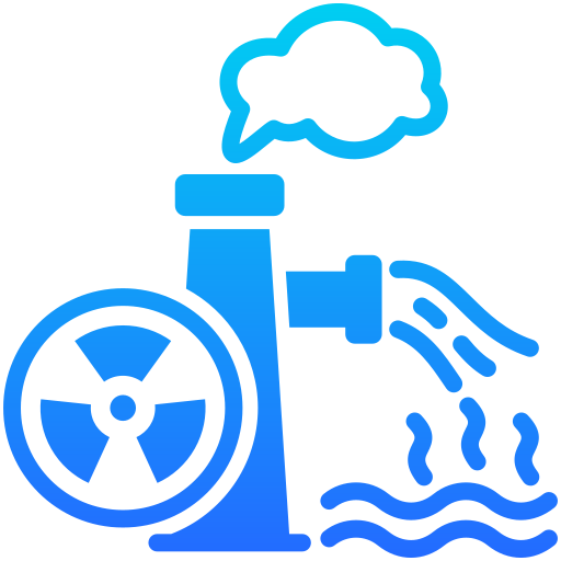 pollution radioactive Icône gratuit