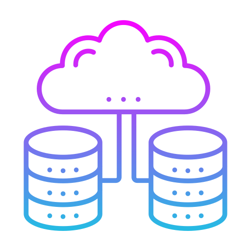 base de datos en la nube icono gratis