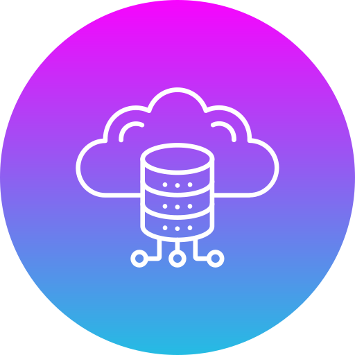 datos en la nube icono gratis