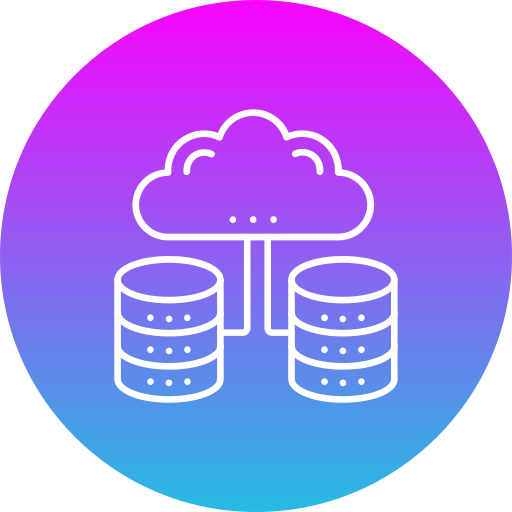 base de datos en la nube icono gratis