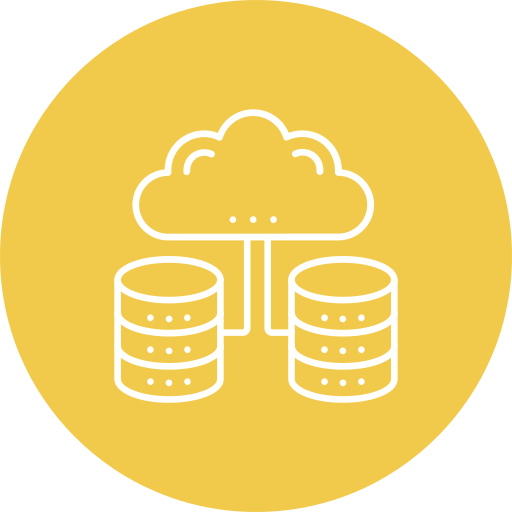 base de datos en la nube icono gratis