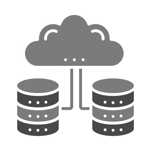 base de datos en la nube icono gratis