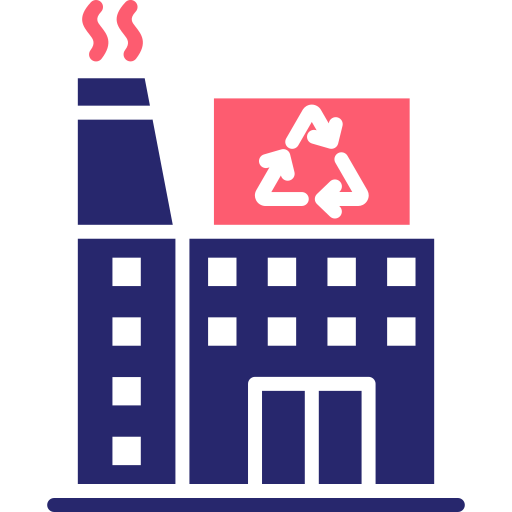 centro de reciclaje icono gratis