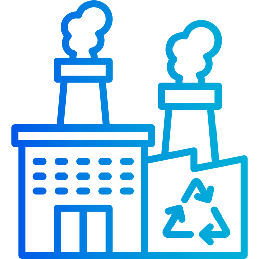 centro de reciclaje icono gratis