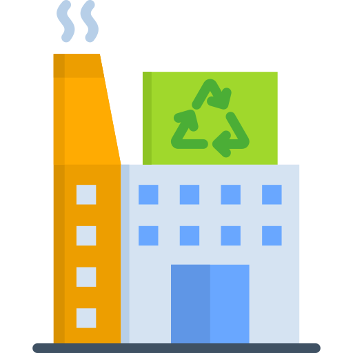 centro de reciclaje icono gratis