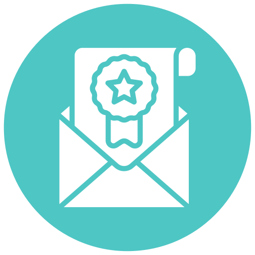 Certificate badge free icon