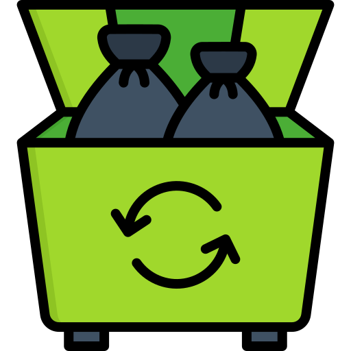 contenedor de basura icono gratis