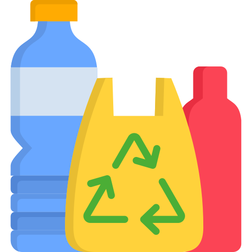 reciclaje de plástico icono gratis