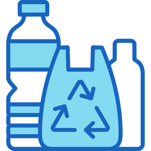 reciclaje de plástico icono gratis